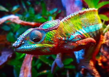 Panther Chameleon Nature