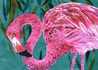 Pink flamingo