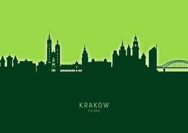 Krakow Skyline Poland