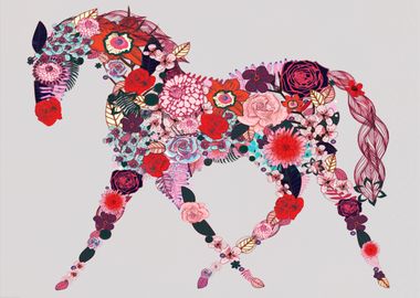 Flower horse