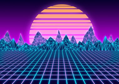 Landscape 80s Vapour Wave