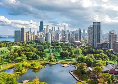 Chicago City Skyline USA