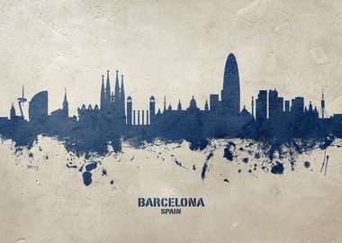 Barcelona Skyline Spain