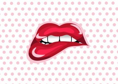 Sexy lips cute background