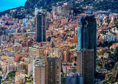 Panoramic view of Monaco