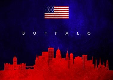 Buffalo New York Skyline