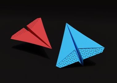 Graphic paper plane