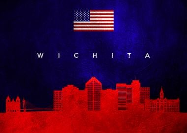 Wichita Kansas Skyline