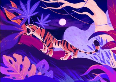 Wild Tiger in the jungle