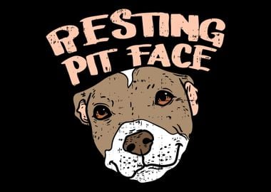 Resting Pit Face For Pitbu