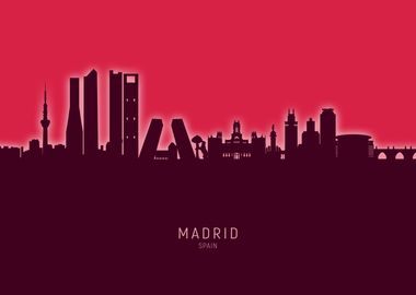 Madrid Skyline Spain