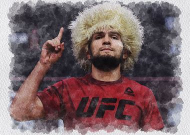 khabib Watercolor