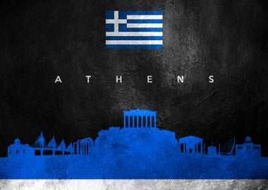 Athens Greece Skyline