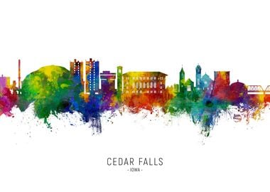 Cedar Falls Skyline Iowa