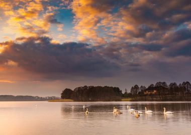 Nature Landscape Lake Twil