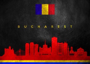 Bucharest Romania Skyline