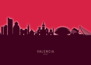 Valencia Skyline Spain