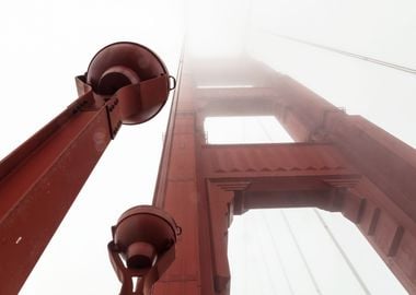 Golden Gate Tower in Fog