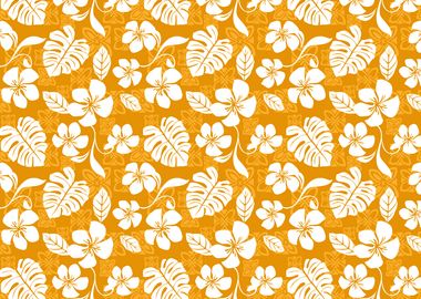 Orange Aloha Pattern