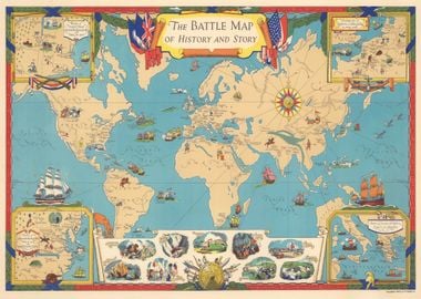 The battle map of history 