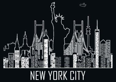 New York City Silhouette