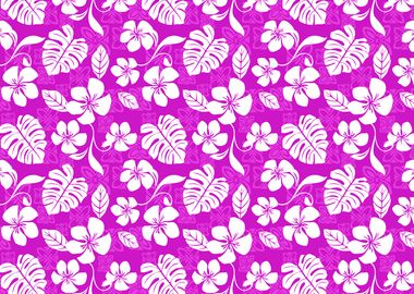 Fuchsia Aloha Pattern