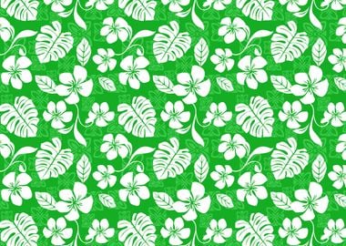 Green Aloha Pattern