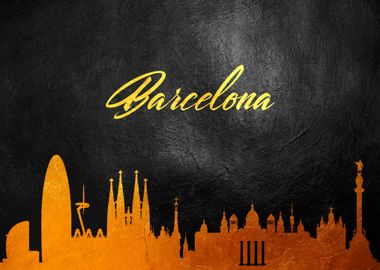 Barcelona Spain Skyline