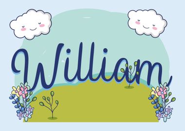 WILLIAM Baby Name Sign