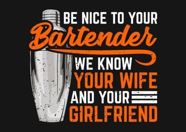 Funny Bartender Design