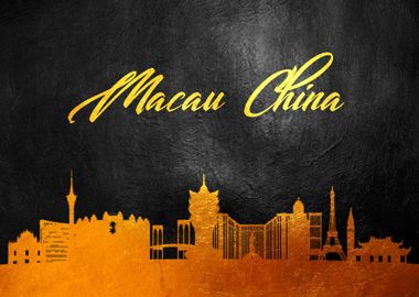 Macau China Skyline