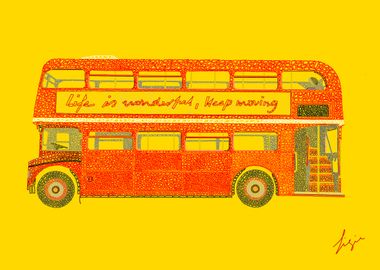 London Bus on Mosaic