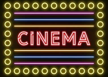 Cinema Neon Sign