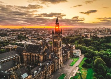 Glasgow Uni Sunrise