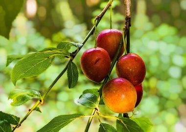 tree red apple