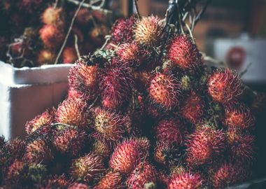 rambutan fruit red