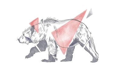 Unique drawing Bear Design