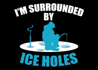 Surrounded By Ice Holes Fi' Poster, picture, metal print, paint by  Powdertoastman