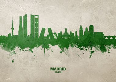 Madrid Skyline Spain