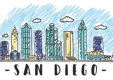 San Diego City Poster