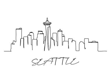 Seattle City Poster