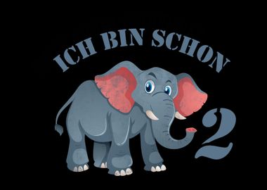 2 Geburtstag Kind Elefant