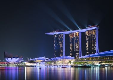 Singapore Marina Bay night