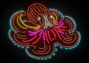 Coconut Octopuss Neon Sign