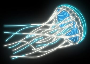 Jellyfish Neon Sign