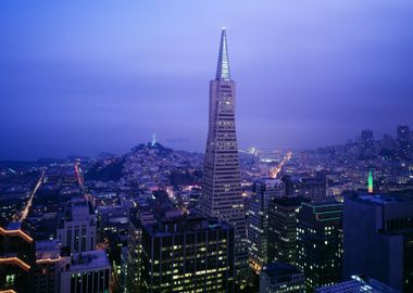 Dusk view of San Francisco