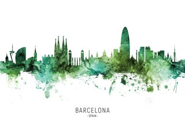 Barcelona Skyline Spain