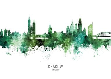 Krakow Skyline Poland