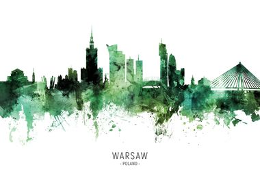 Warsaw Skyline Poland