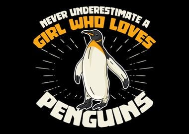 A girl who loves penguins